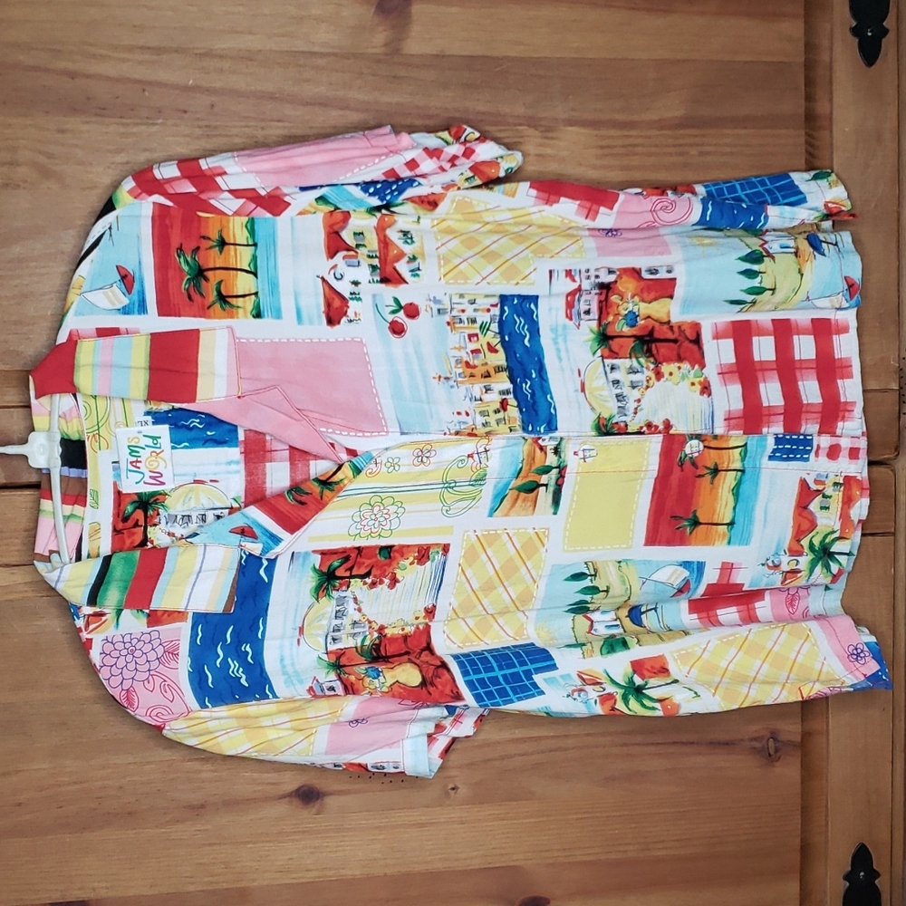 Jams World Multicolor Button Down Shirt